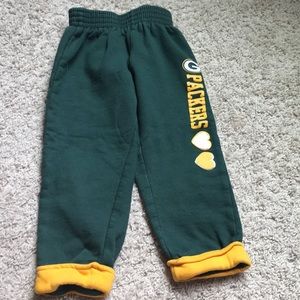 Kids Greenbay Packer sweatpants